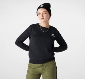 Star Chevron Embroidered Crew | Shop Converse Women CLOTHING
